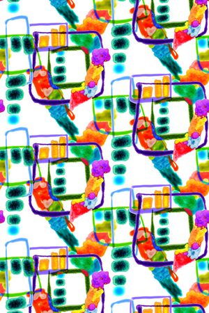 抽象印花华亿平台图片