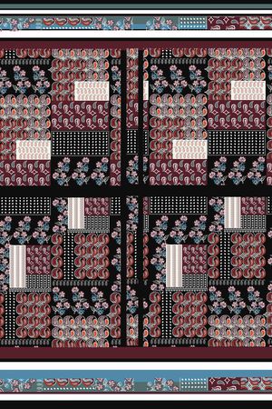 卷草纹印花华亿平台图片