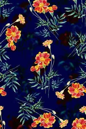 春夏清爽雪纺真丝棉丝巾布料泳装童趣印花印花华亿平台图片