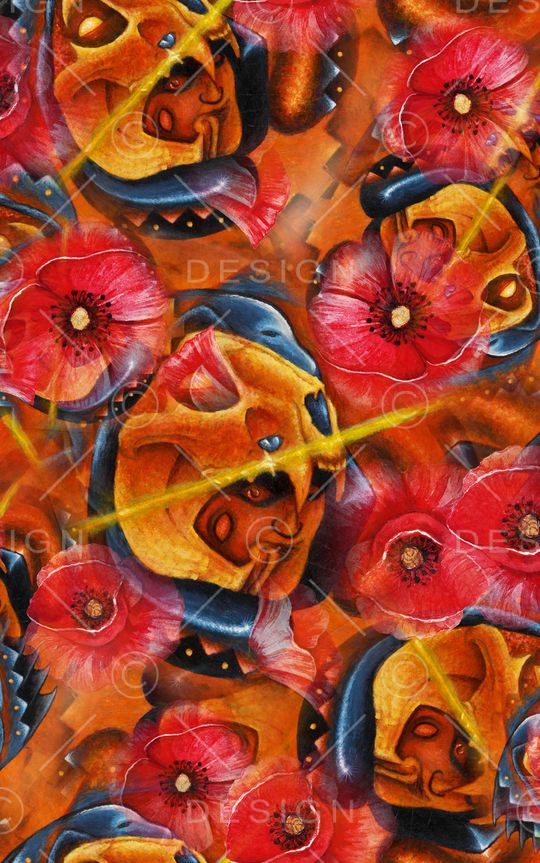 花卉印花华亿平台图片