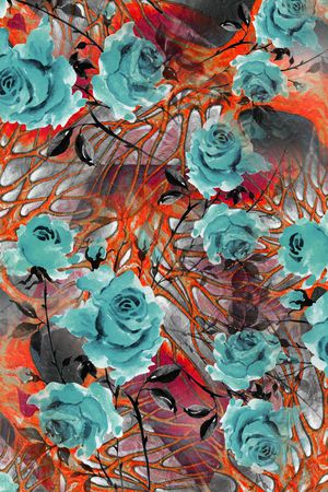 水彩印花华亿平台图片