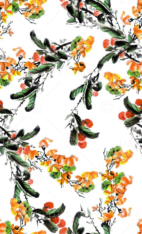 花朵印花华亿平台图片