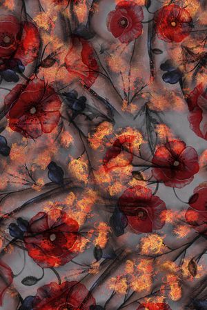 花卉印花华亿平台图片