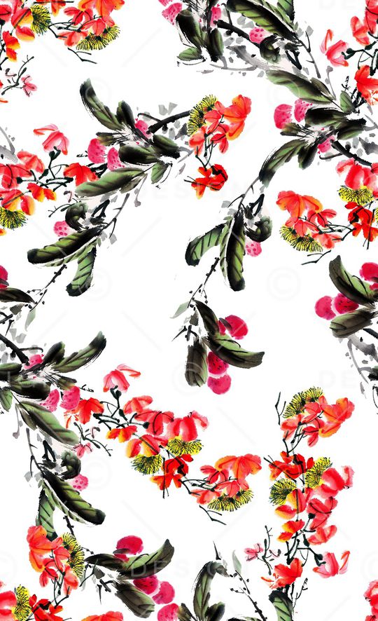 花朵印花华亿平台图片