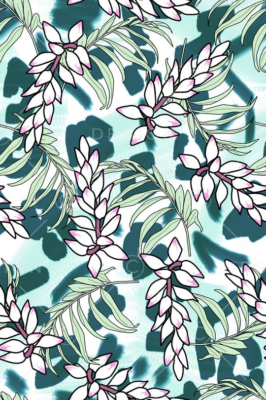 时尚清新印花华亿平台图片