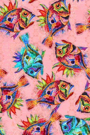 五彩印花华亿平台图片