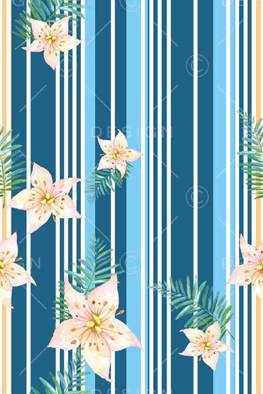 细条纹印花华亿平台图片