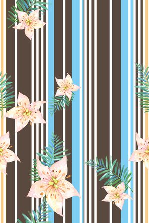 细条纹印花华亿平台图片