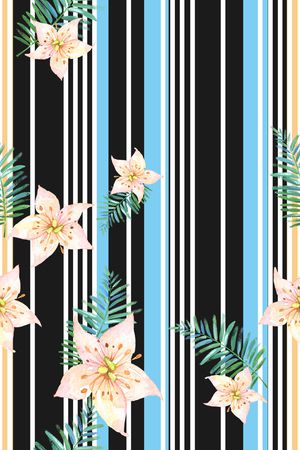 细条纹印花华亿平台图片