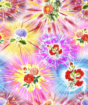 花朵印花华亿平台图片