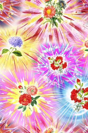 花朵印花华亿平台图片