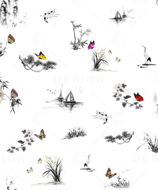 花瓣印花华亿平台图片