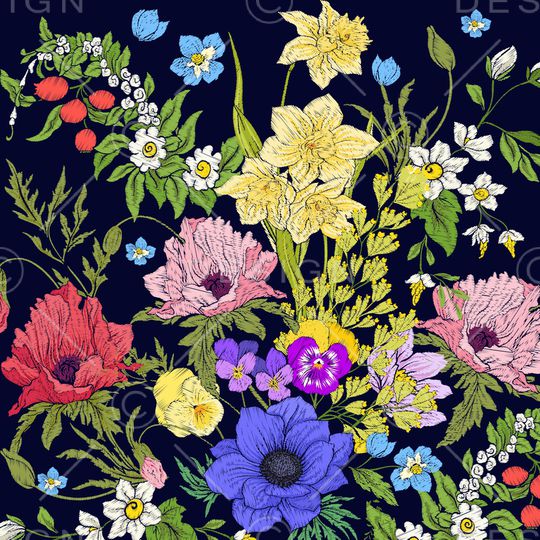 小碎花印花华亿平台图片