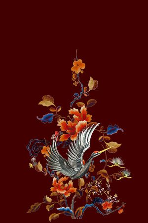 旗袍印花华亿平台图片