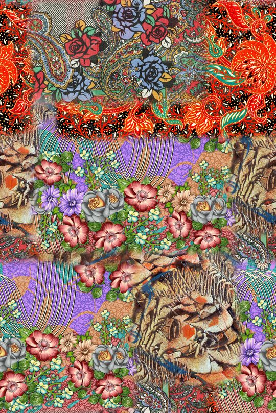 手绘印花华亿平台图片