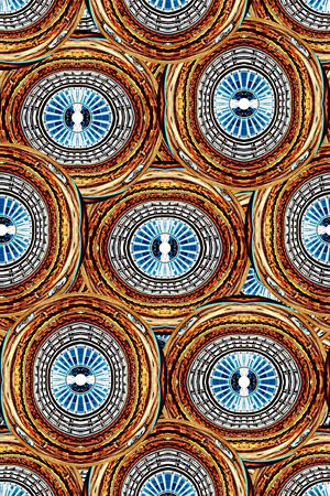 抽象手绘水彩画几何纹理分形艺术数码印花印花华亿平台图片