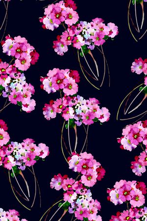 春夏清爽雪纺真丝棉丝巾布料泳装童趣印花印花华亿平台图片