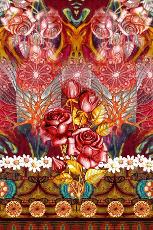 波西米亚印花华亿平台图片