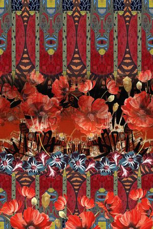 民族风印花华亿平台图片