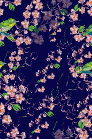 小碎花印花华亿平台图片