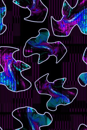 细条纹印花华亿平台图片