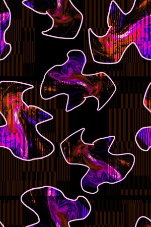 细条纹印花华亿平台图片