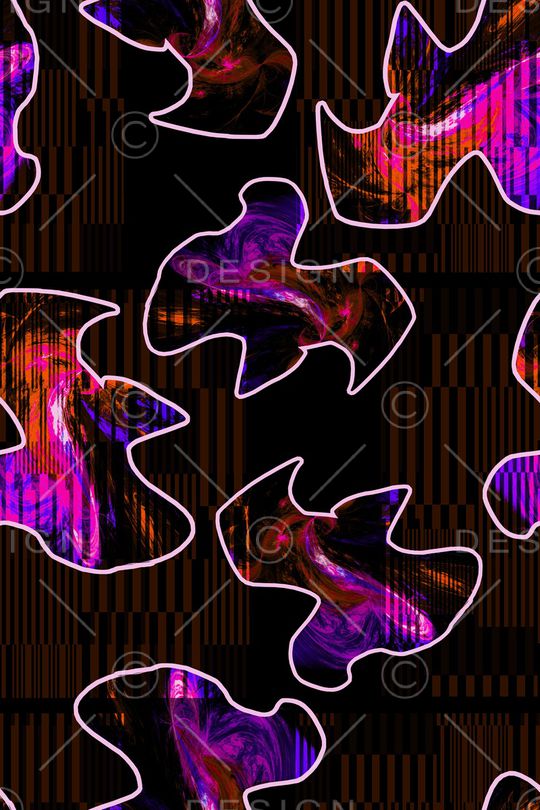 细条纹印花华亿平台图片