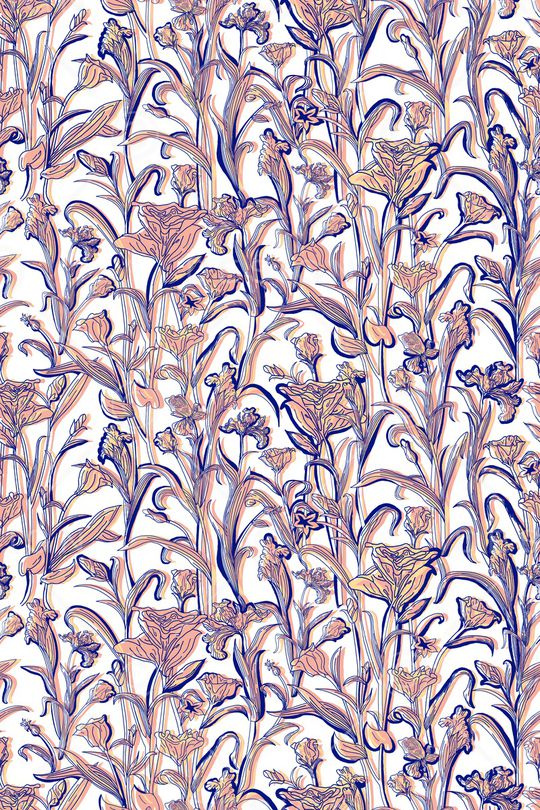 复古印花华亿平台图片