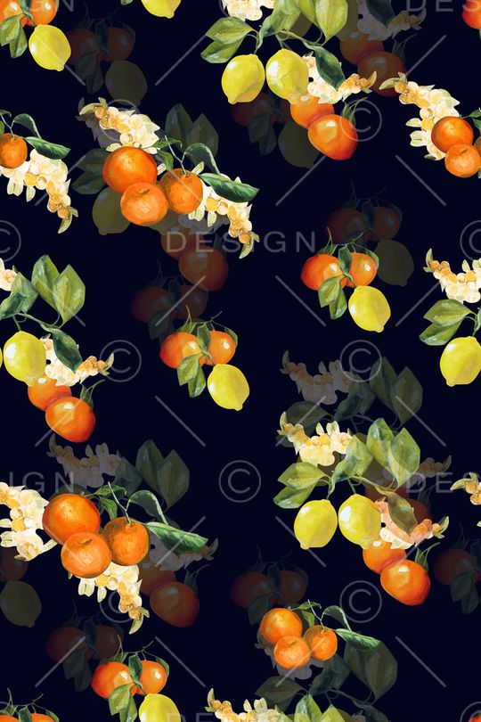 热带花卉印花华亿平台图片