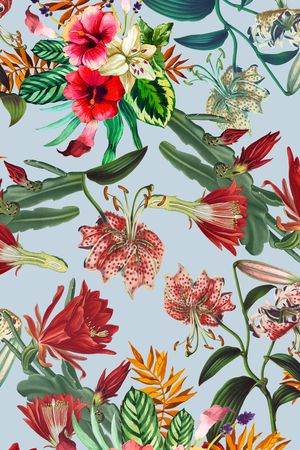 花朵印花华亿平台图片