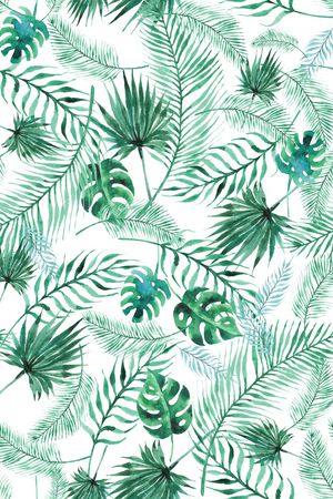 棕榈叶印花华亿平台图片