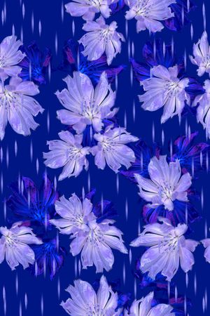 动感立体花卉花朵大花印花华亿平台图片