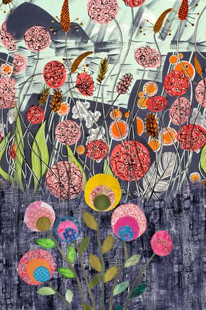 抽象印花华亿平台图片