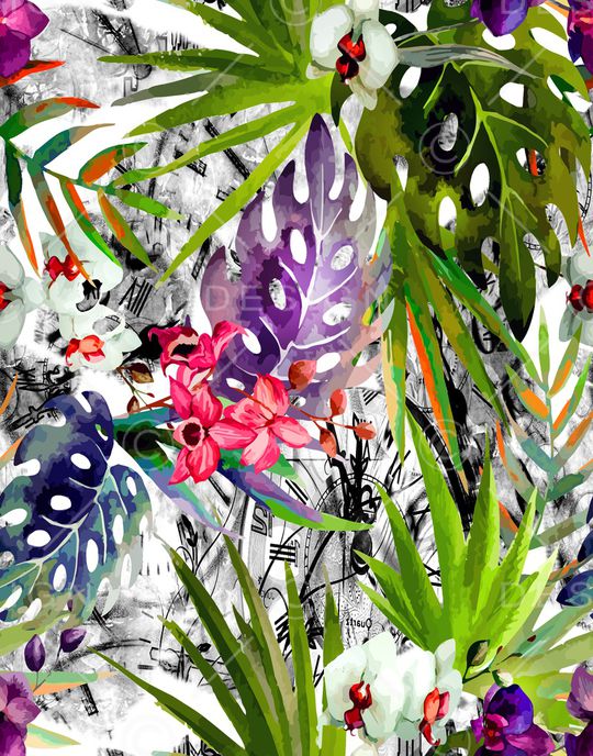 植物印花华亿平台图片