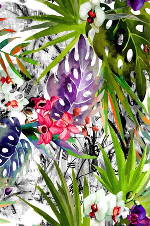 植物印花华亿平台图片