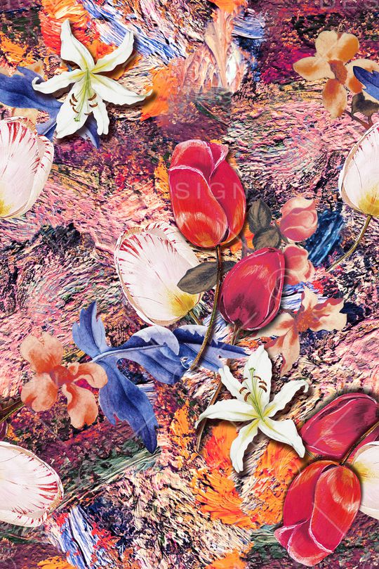 抽象印花华亿平台图片