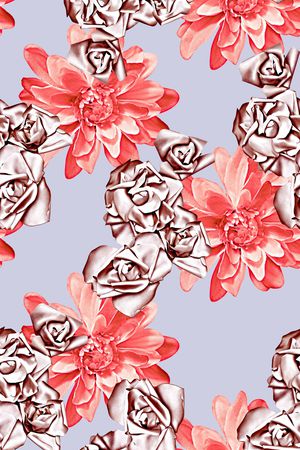 抽象手绘水彩画植物纹理花卉数码印花印花华亿平台图片