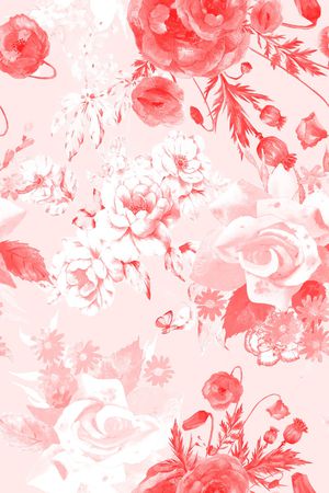 罂粟花印花华亿平台图片