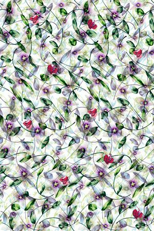 植物花卉印花华亿平台图片