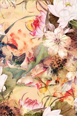 中国风印花华亿平台图片