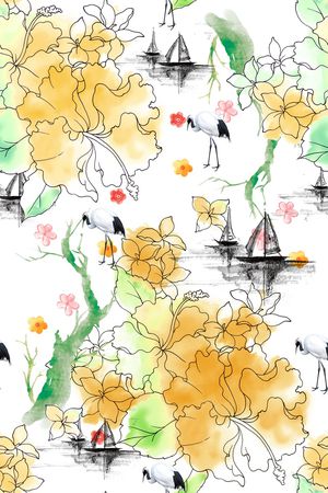 康乃馨印花华亿平台图片