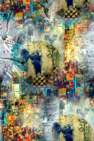 抽象印花华亿平台图片