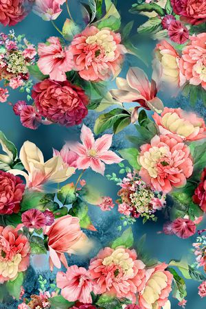 手绘印花华亿平台图片