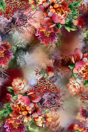 中国风印花华亿平台图片