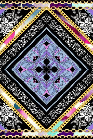 欧式印花华亿平台图片