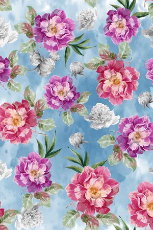 水彩印花华亿平台图片