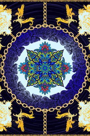 欧式印花华亿平台图片