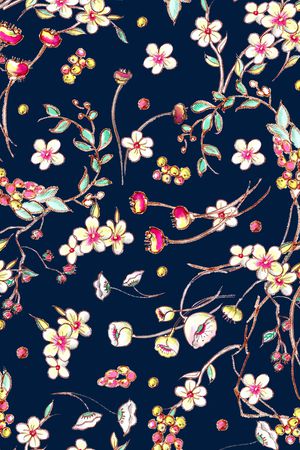 小碎花印花华亿平台图片