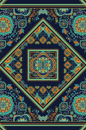 民族围巾印花华亿平台图片