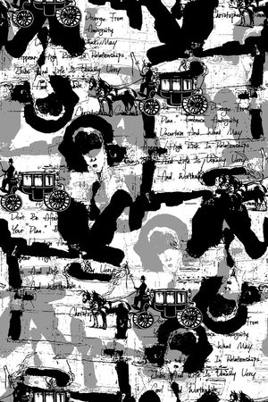 抽象纹理印花华亿平台图片